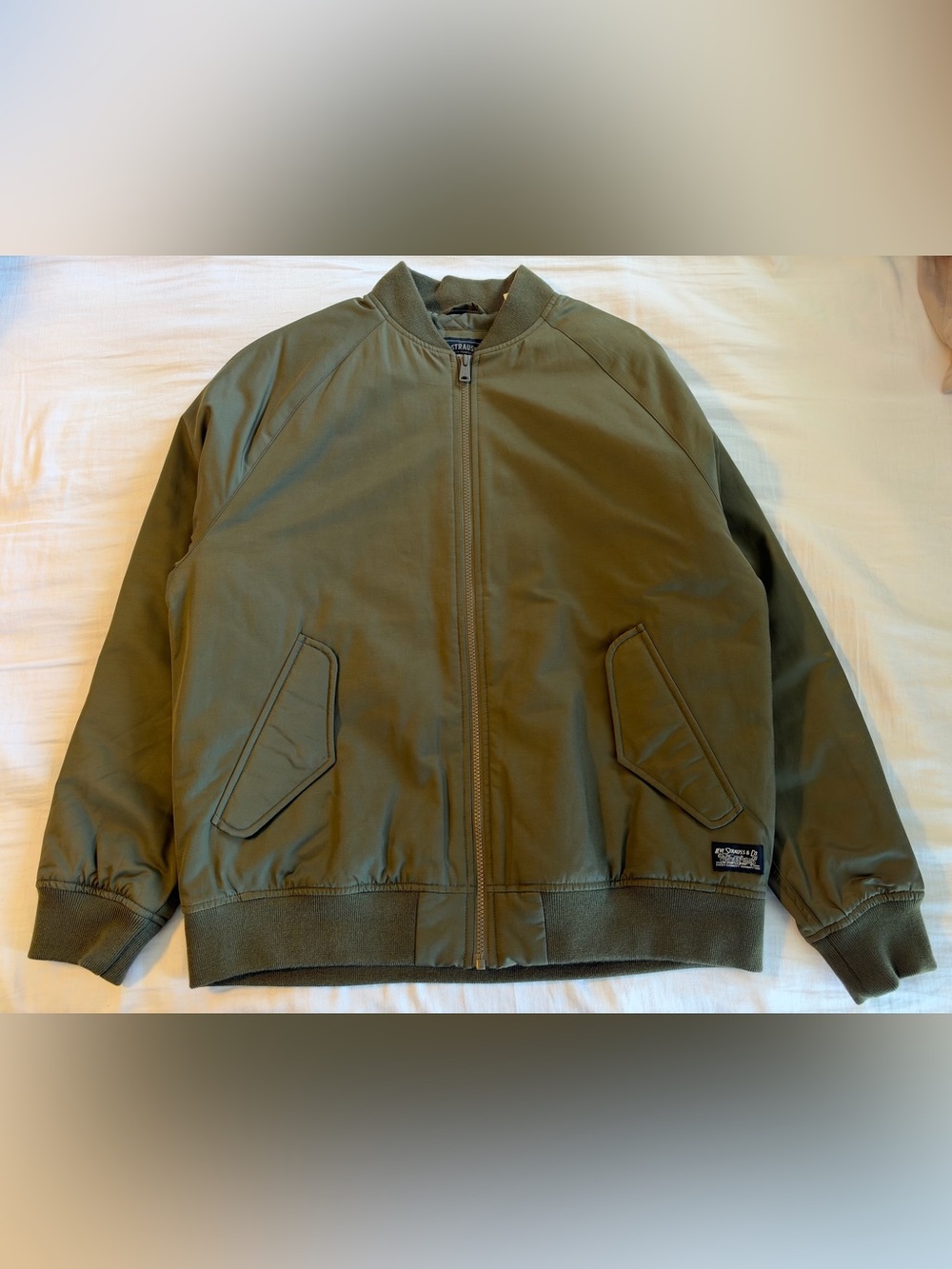 Levi Strauss & Co. Primaloft Men’s Green Nylon Quilted Insulated Bomber M